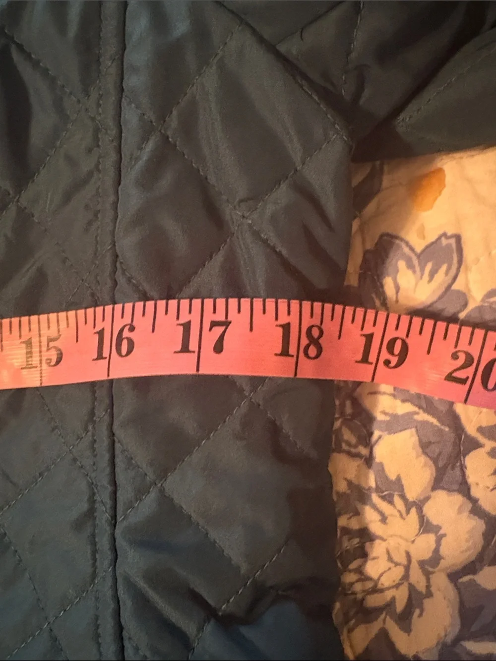 Chico's Quilted Snap Front Barn Jacket in Deep Teal Size 8 - Picture 12 of 13